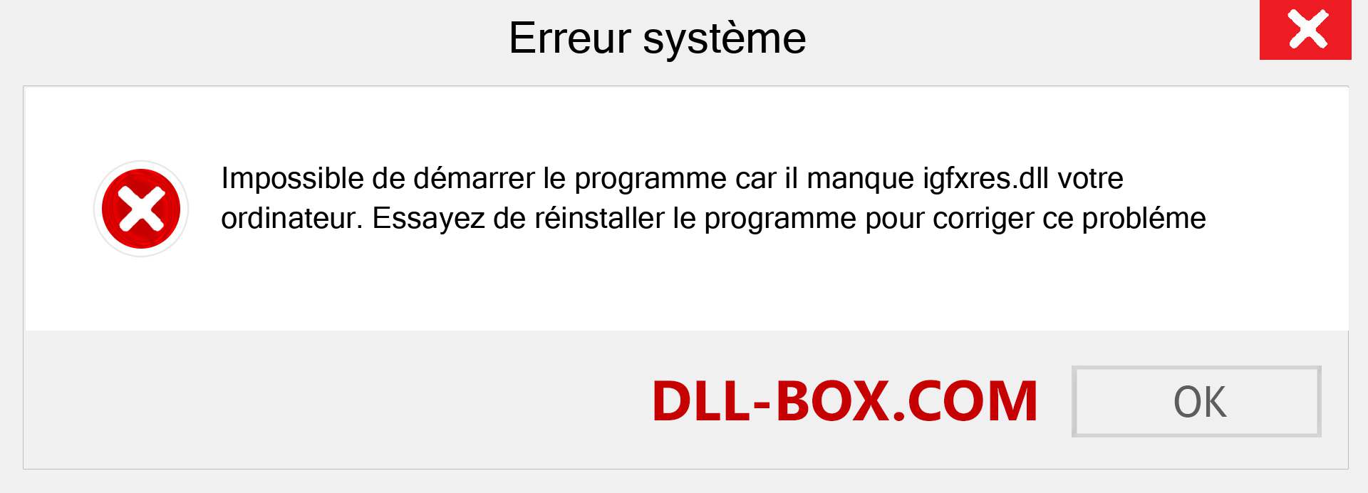 Le fichier igfxres.dll est manquant ?. Télécharger pour Windows 7, 8, 10 - Correction de l'erreur manquante igfxres dll sur Windows, photos, images